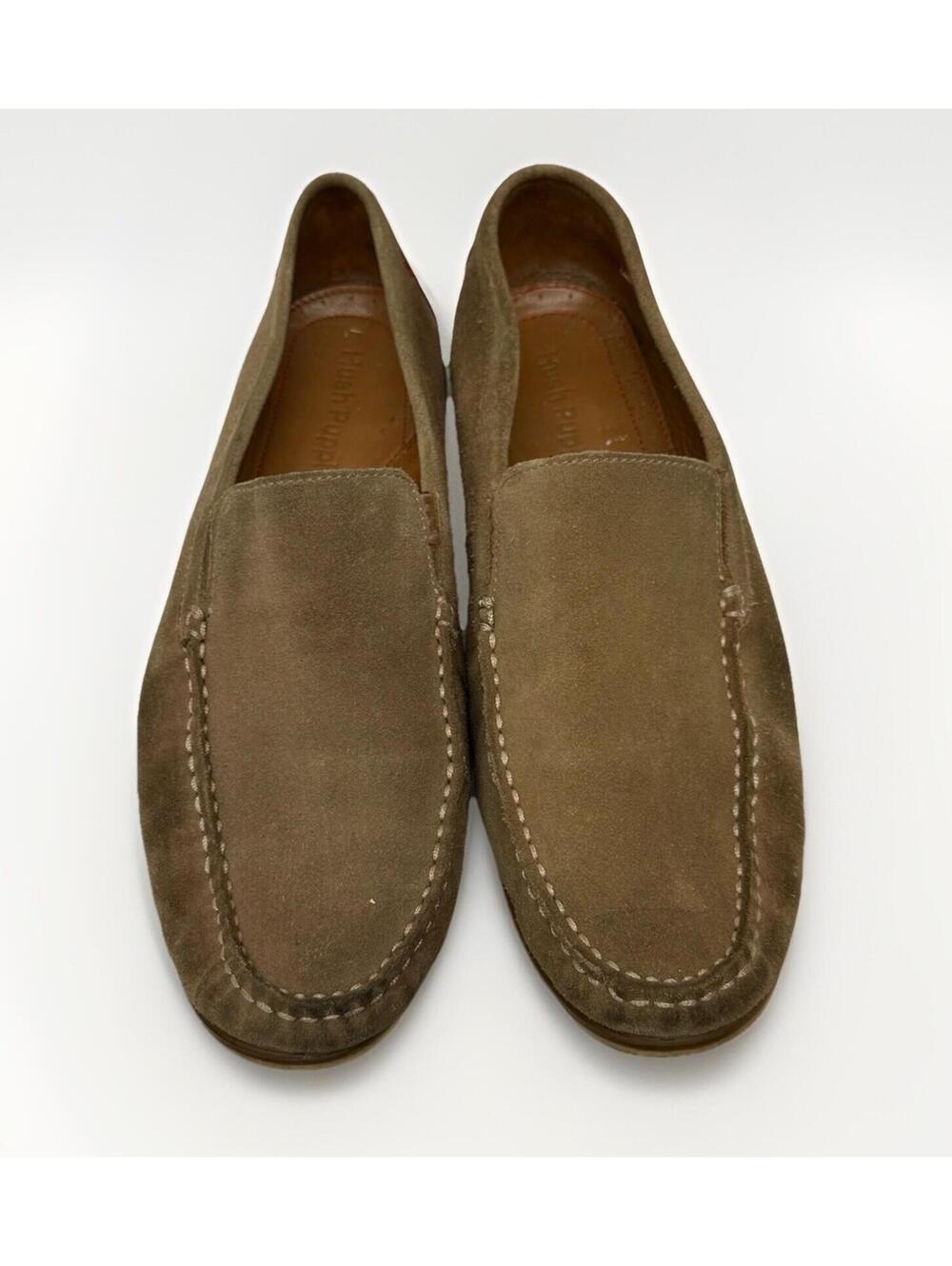 Men’s Hush Puppies 10 EW Worn-In Suede Loafers Beater Shoes Bob Portland